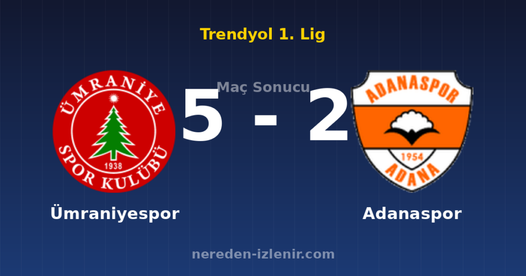 Ümraniyespor 5-2 Adanaspor