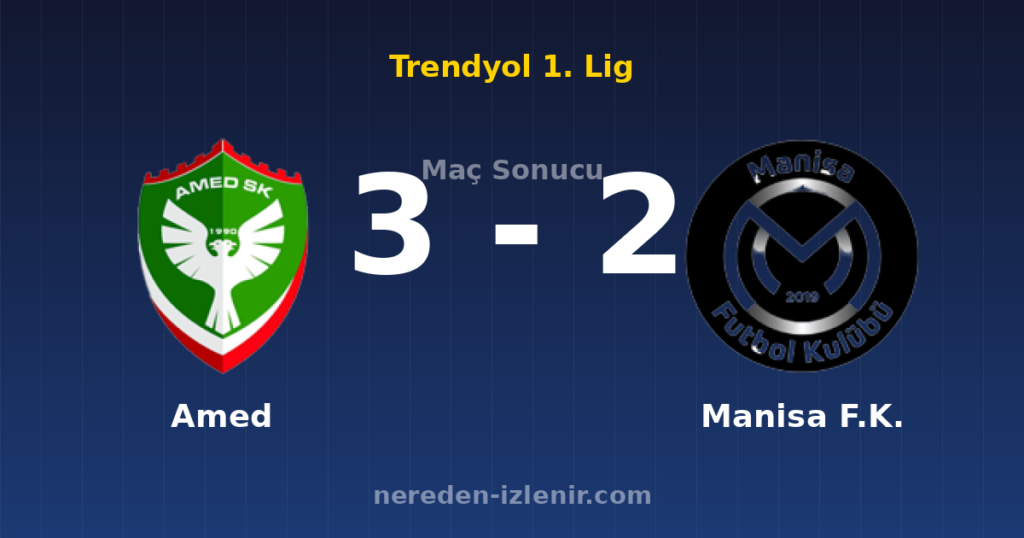 Amed 3-2 Manisa F.K.