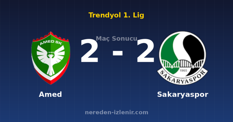 Amed 2-2 Sakaryaspor