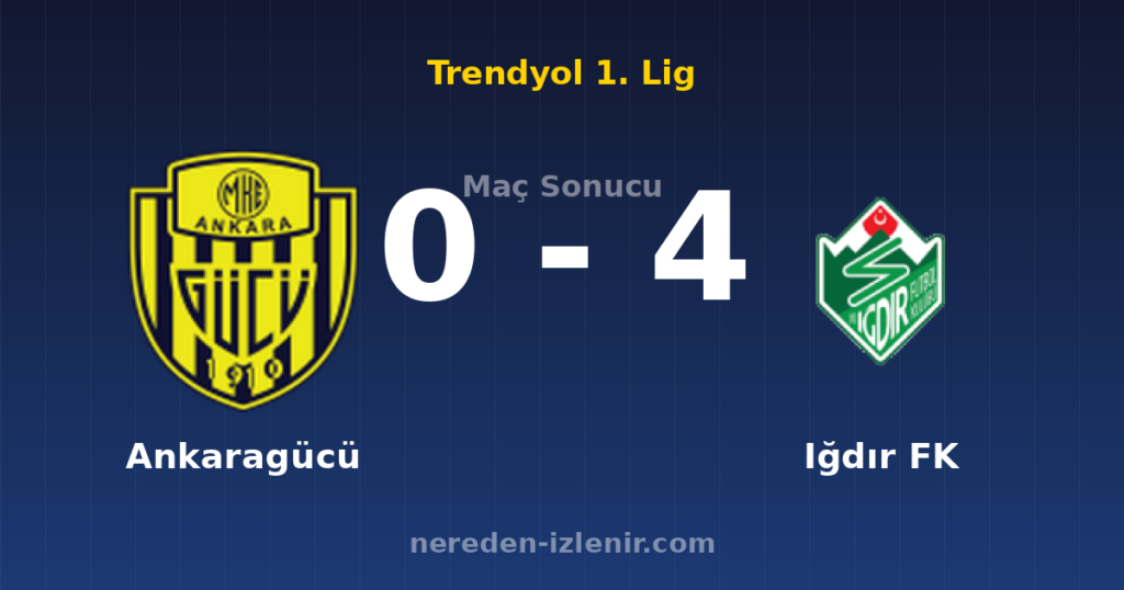 Ankaragücü 0-4 Iğdır FK