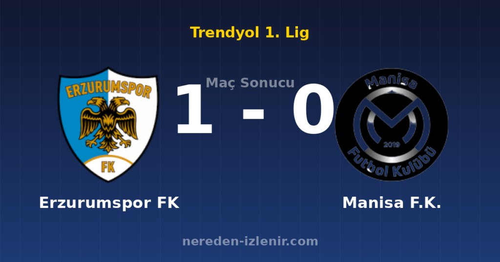 Erzurumspor FK 1-0 Manisa F.K.