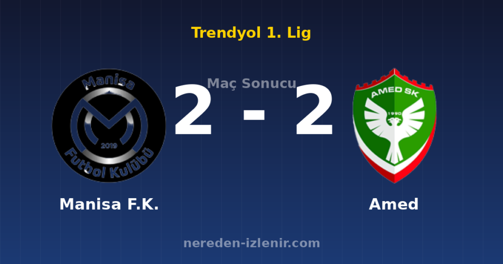 Manisa F.K. 2-2 Amed