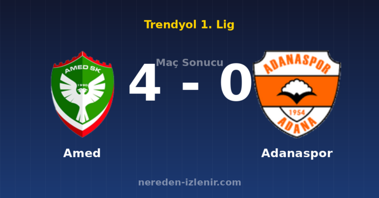Amed 4-0 Adanaspor