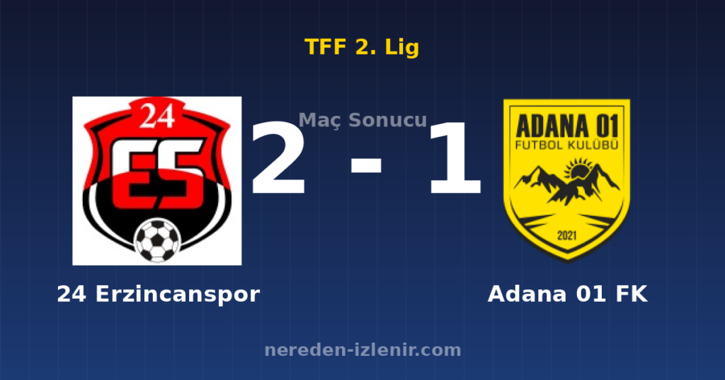 24 Erzincanspor 2-1 Adana 01 FK
