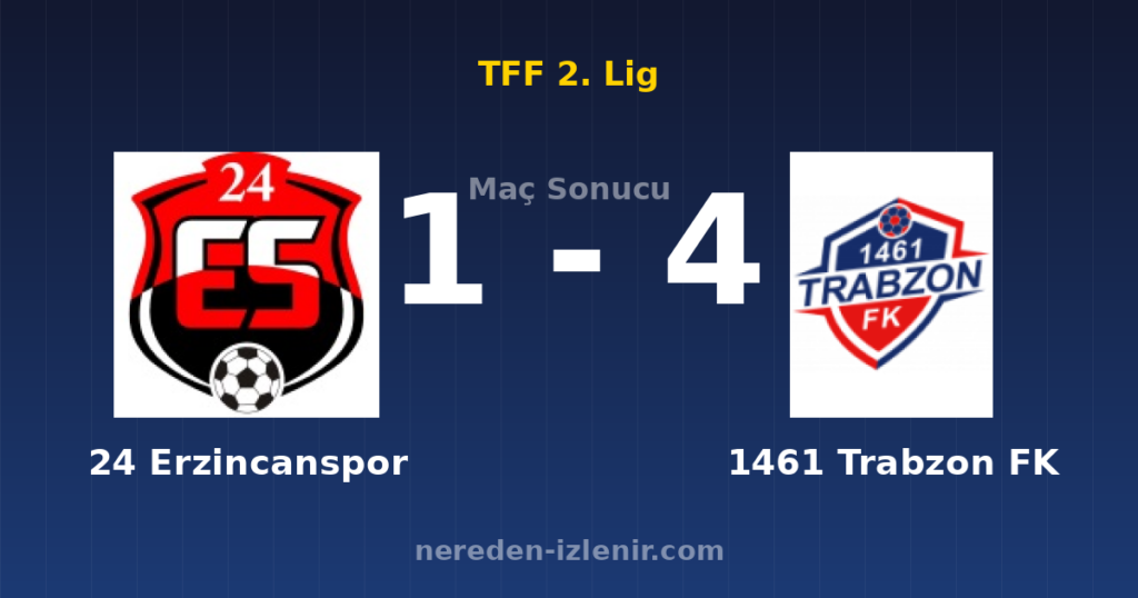 24 Erzincanspor 1-4 1461 Trabzon FK