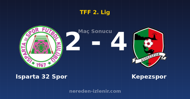 Isparta 32 Spor 2-4 Kepezspor