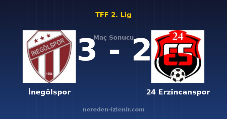 İnegölspor 3-2 24 Erzincanspor