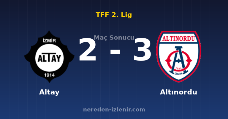 Altay 2-3 Altınordu