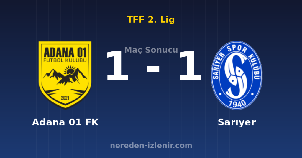 Adana 01 FK 1-1 Sarıyer