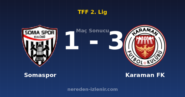 Somaspor 1-3 Karaman FK
