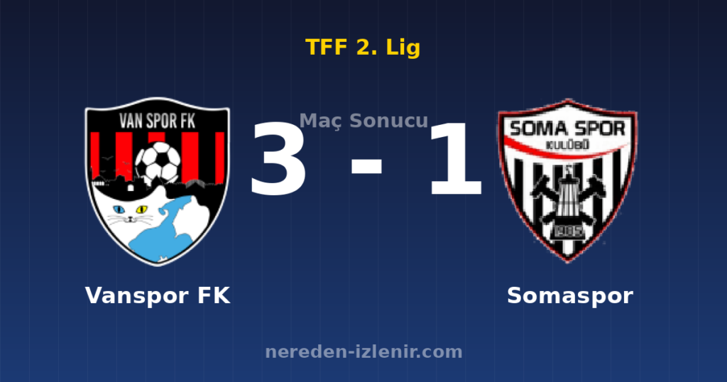 Vanspor FK 3-1 Somaspor