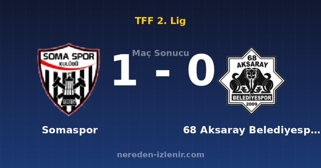 Somaspor 1-0 68 Aksaray Belediyespor