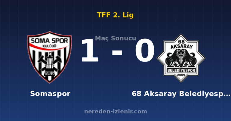 Somaspor 1-0 68 Aksaray Belediyespor