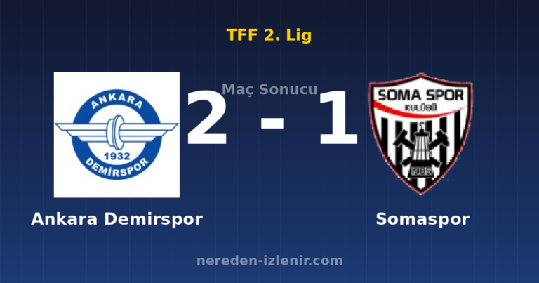 Ankara Demirspor 2-1 Somaspor