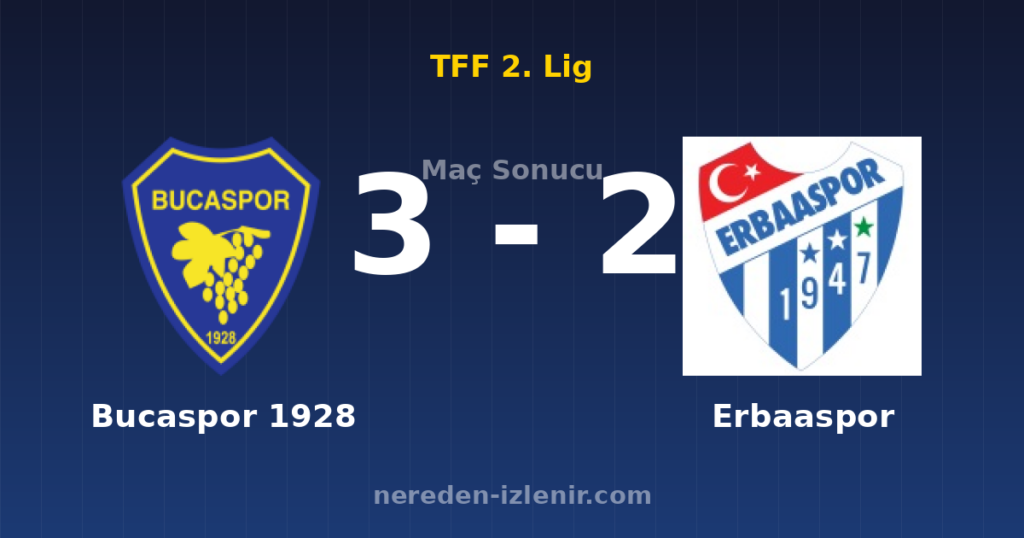 Bucaspor 1928 3-2 Erbaaspor