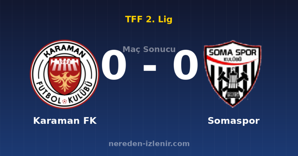 Karaman FK 0-0 Somaspor