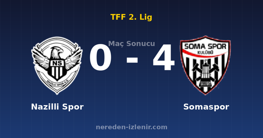 Nazilli Spor 0-4 Somaspor