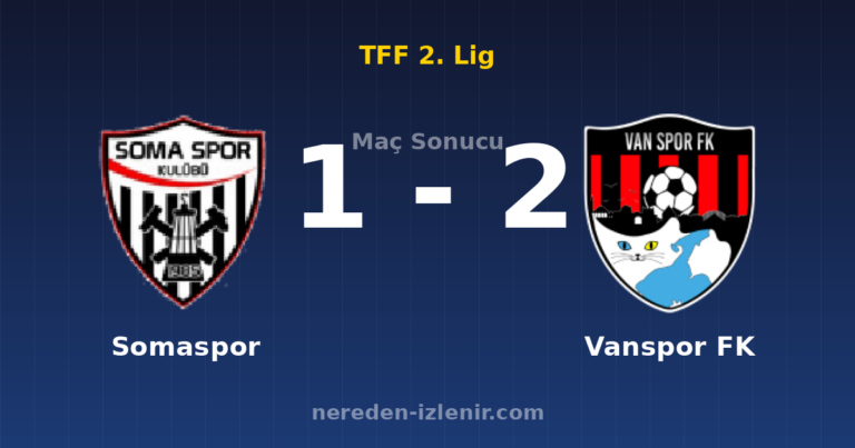 Somaspor 1-2 Vanspor FK