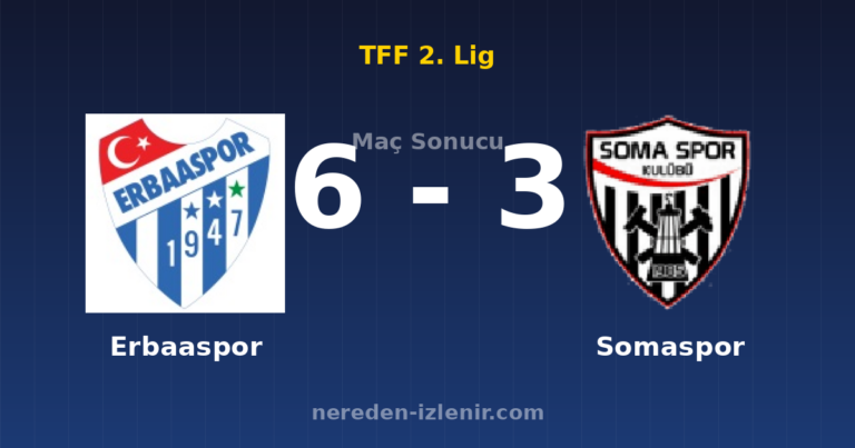 Erbaaspor 6-3 Somaspor
