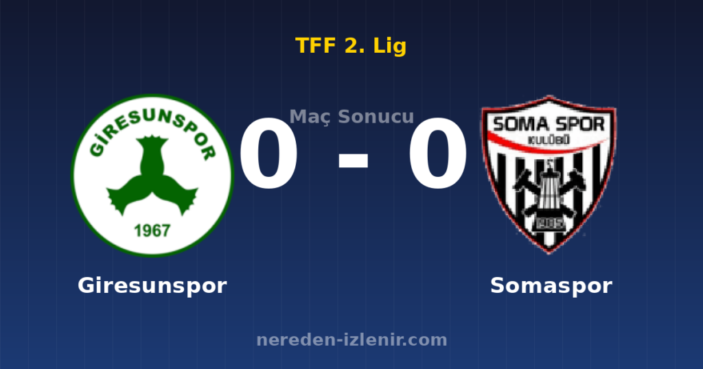 Giresunspor 0-0 Somaspor