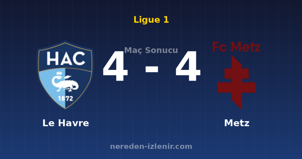 Le Havre 4-4 Metz