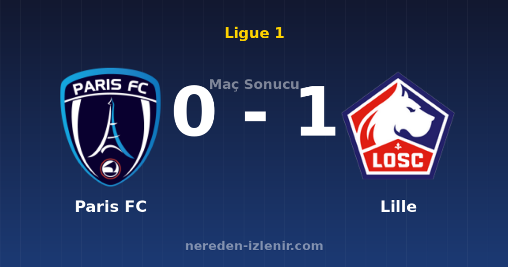 Paris FC 0-1 Lille