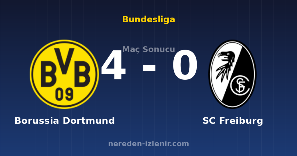 Borussia Dortmund 4-0 SC Freiburg