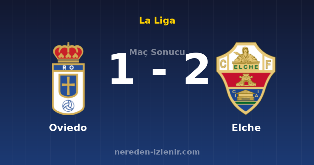 Oviedo 1-2 Elche