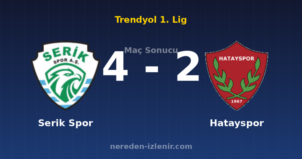 Serik Spor 4-2 Hatayspor