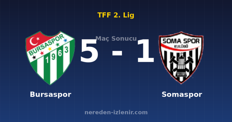 Bursaspor 5-1 Somaspor
