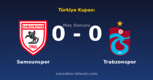 Samsunspor 0-0 Trabzonspor