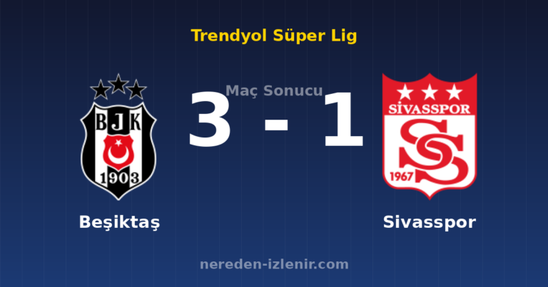 Beşiktaş 3-1 Sivasspor