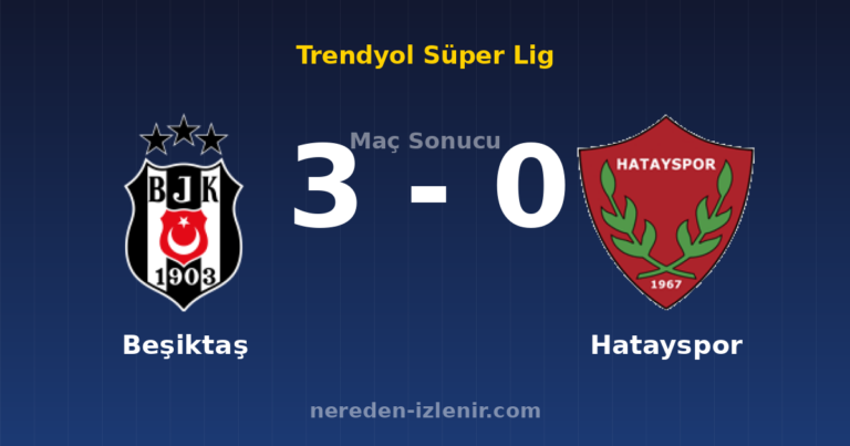 Beşiktaş 3-0 Hatayspor