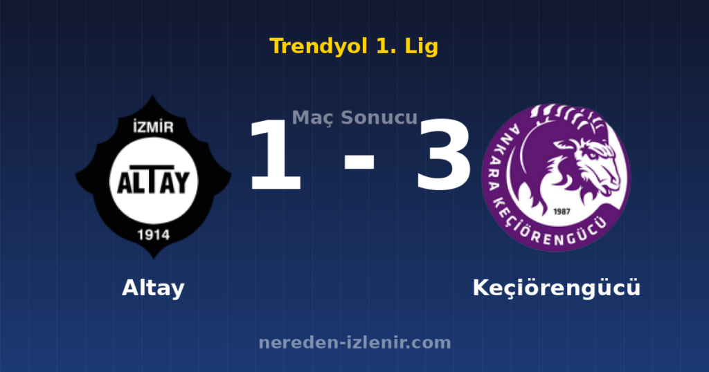 Altay 1-3 Keçiörengücü