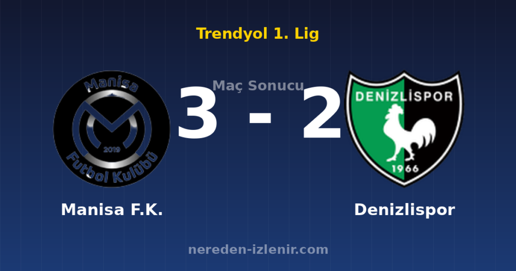 Manisa F.K. 3-2 Denizlispor