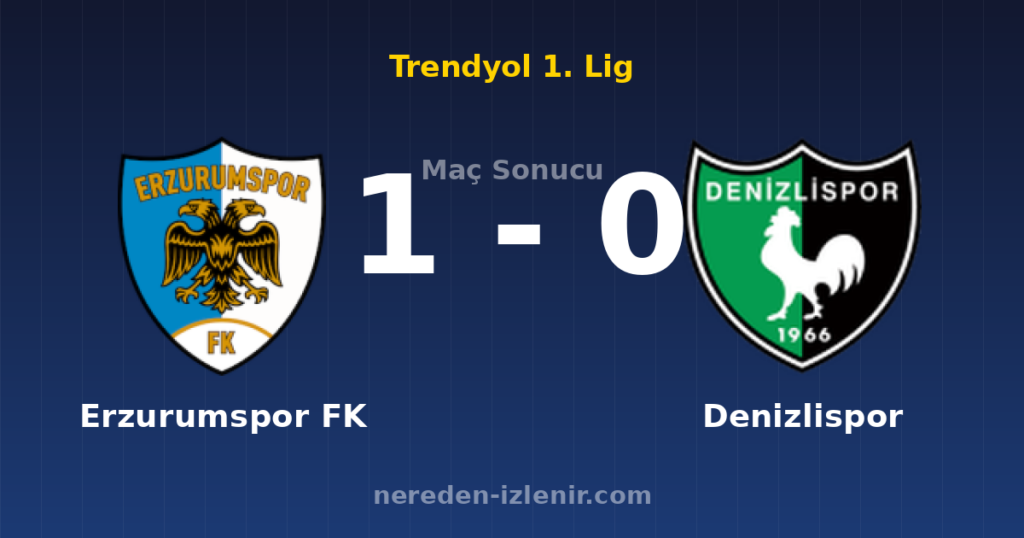 Erzurumspor FK 1-0 Denizlispor