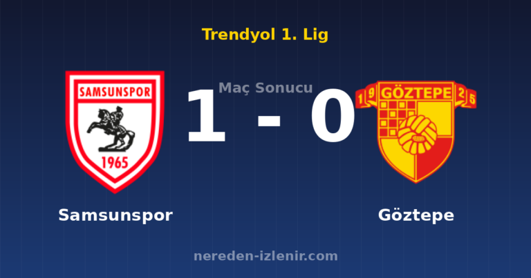 Samsunspor 1-0 Göztepe