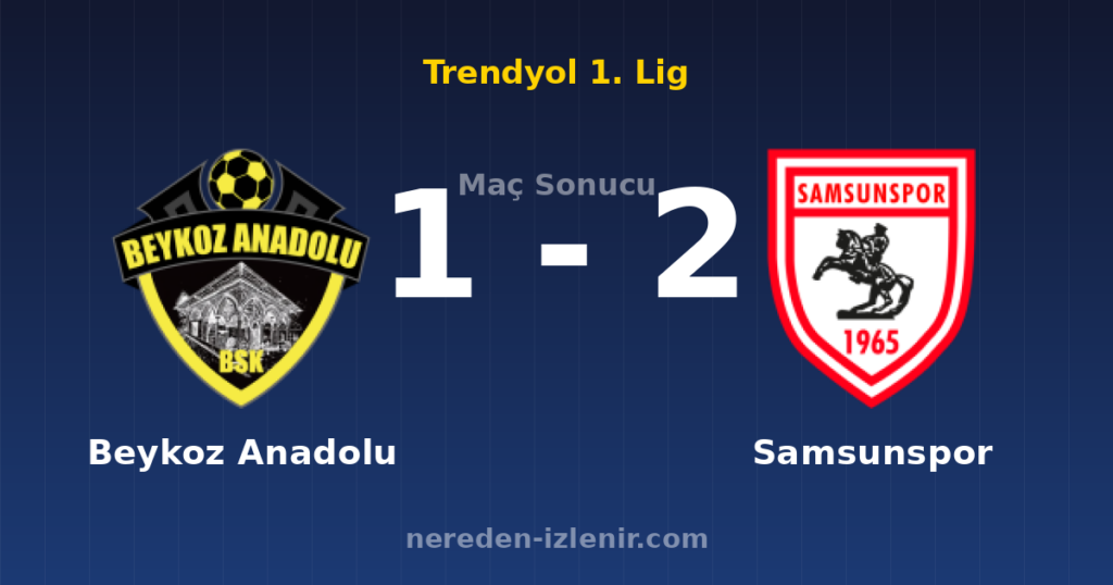 Beykoz Anadolu 1-2 Samsunspor