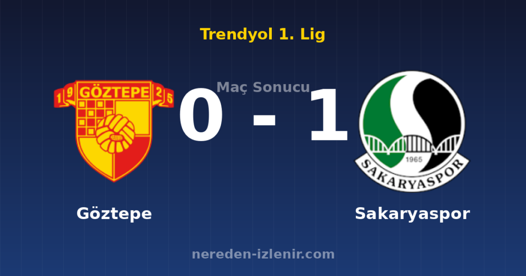 Göztepe 0-1 Sakaryaspor