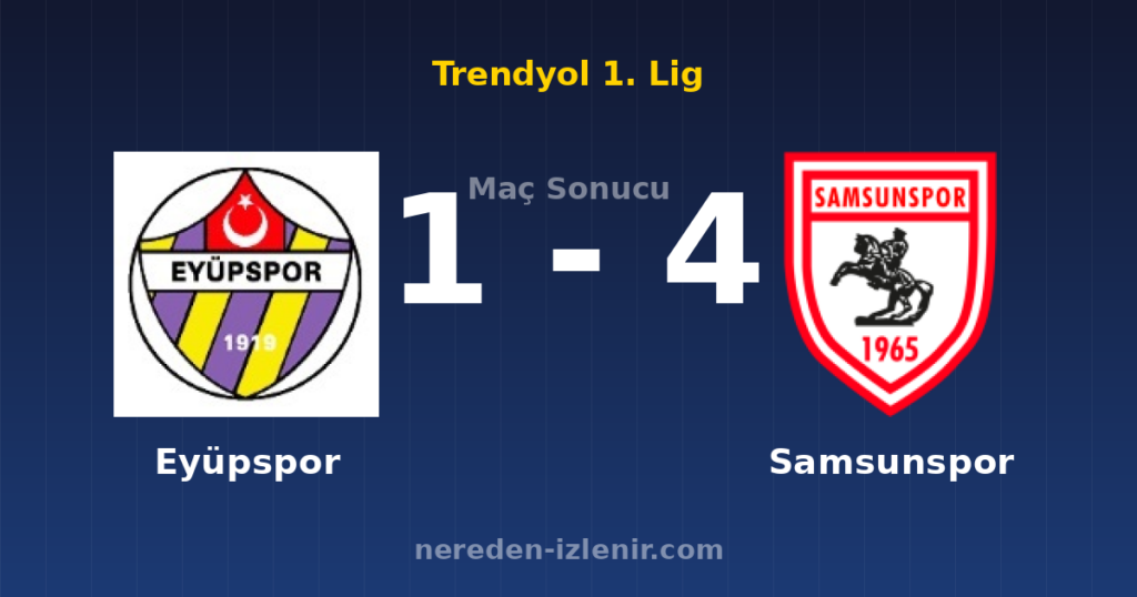 Eyüpspor 1-4 Samsunspor
