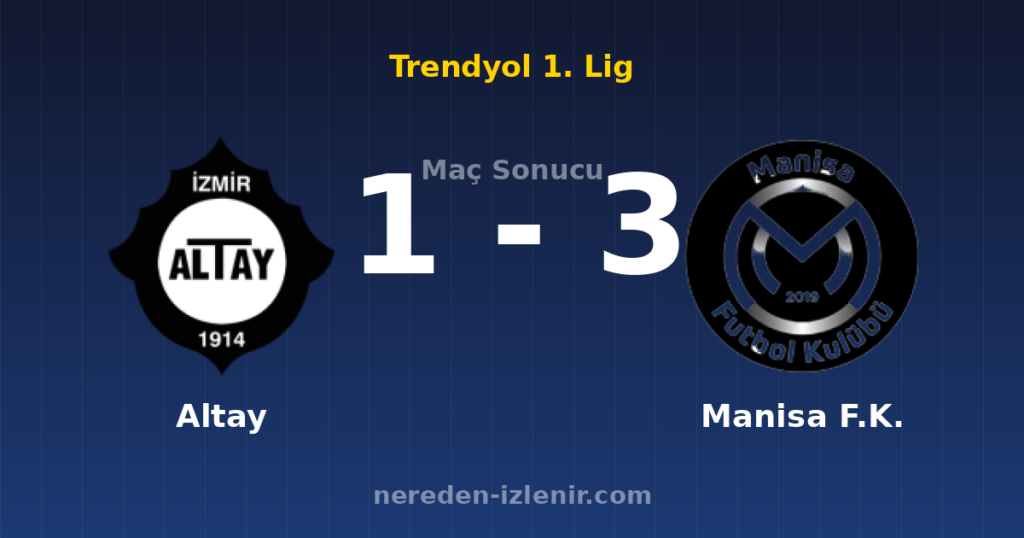 Altay 1-3 Manisa F.K.