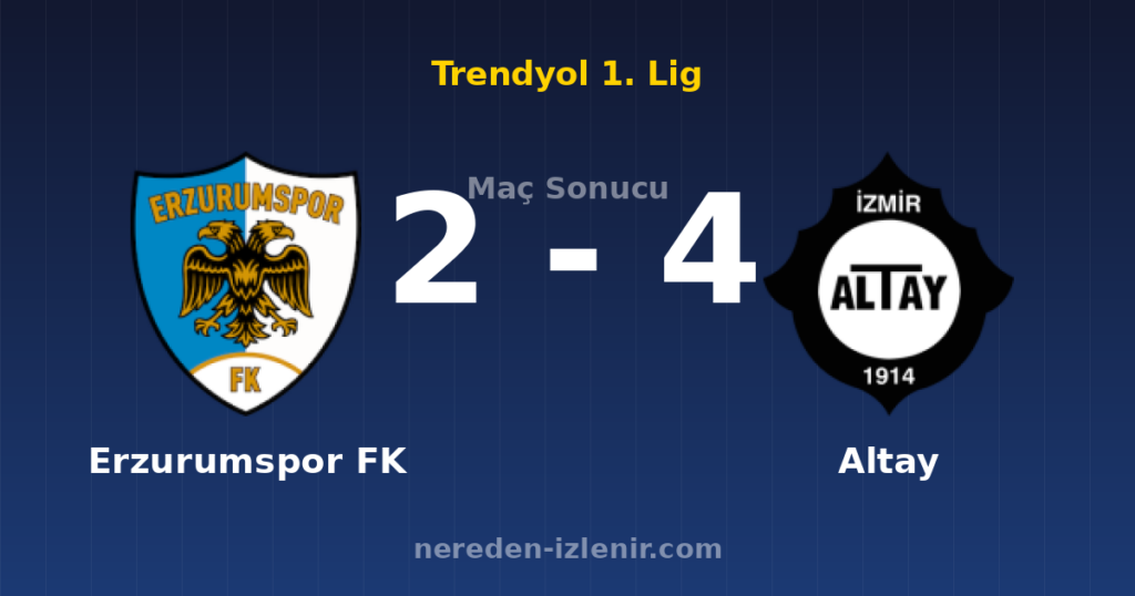Erzurumspor FK 2-4 Altay