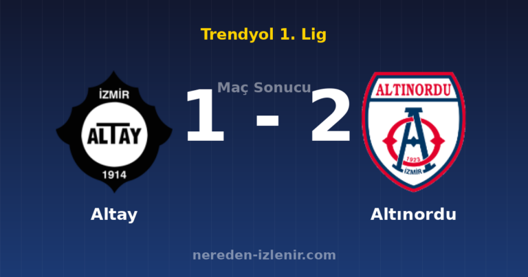 Altay 1-2 Altınordu