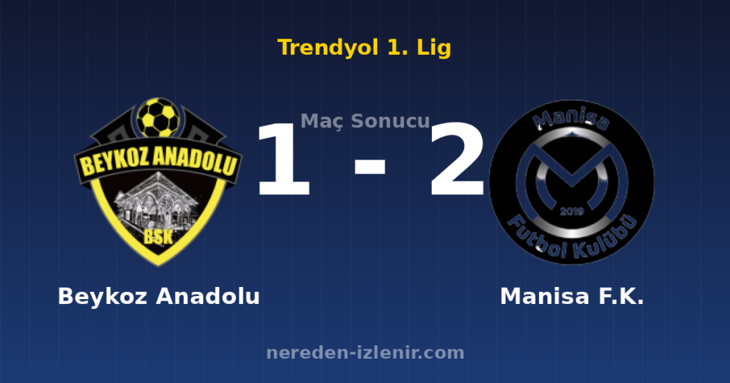 Beykoz Anadolu 1-2 Manisa F.K.