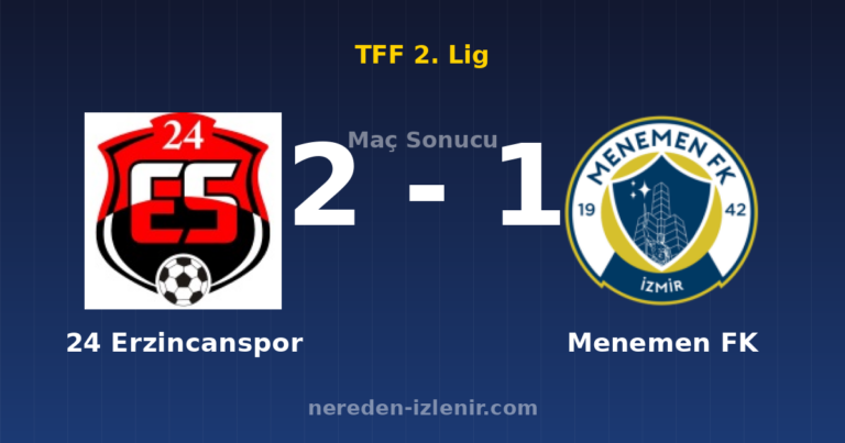 24 Erzincanspor 2-1 Menemen FK