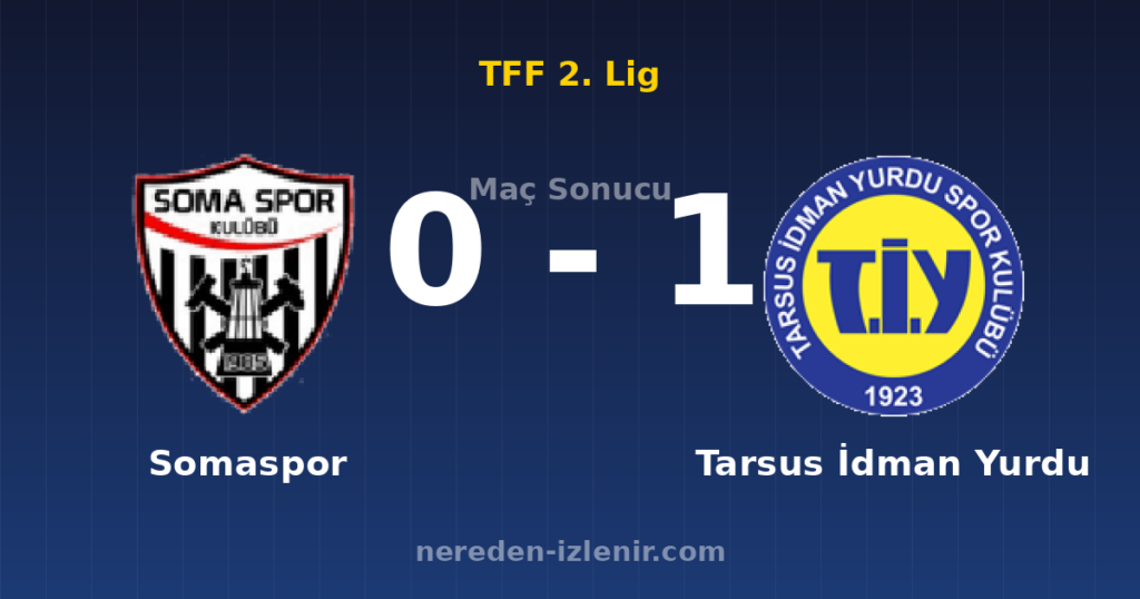 Somaspor 0-1 Tarsus İdman Yurdu