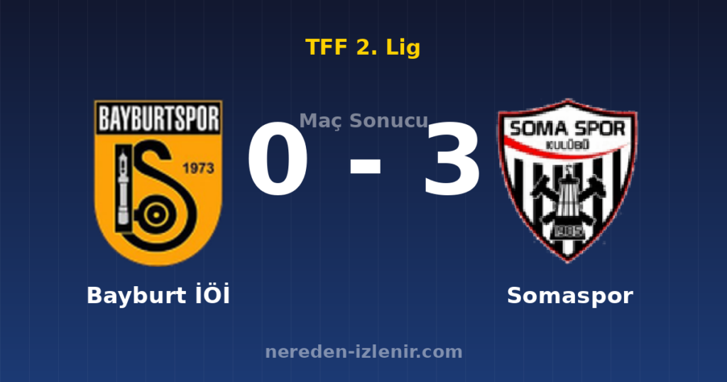 Bayburt İÖİ 0-3 Somaspor