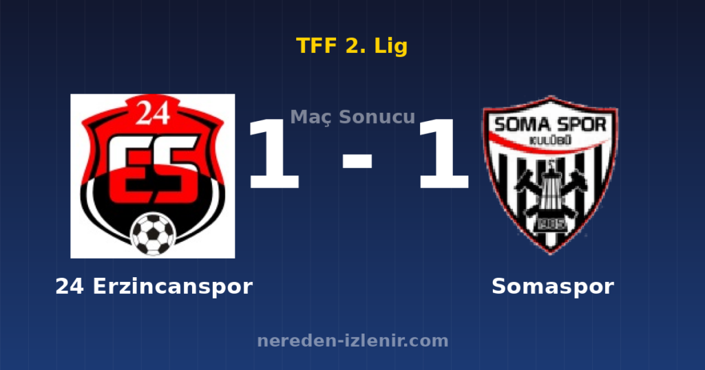 24 Erzincanspor 1-1 Somaspor