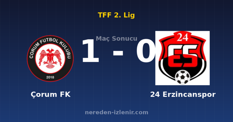 Çorum FK 1-0 24 Erzincanspor