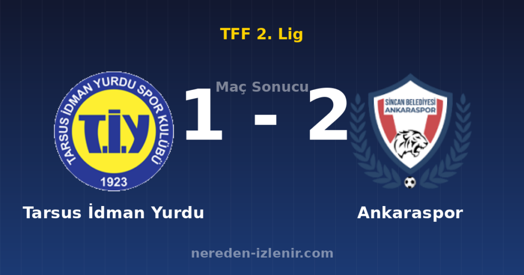 Tarsus İdman Yurdu 1-2 Ankaraspor